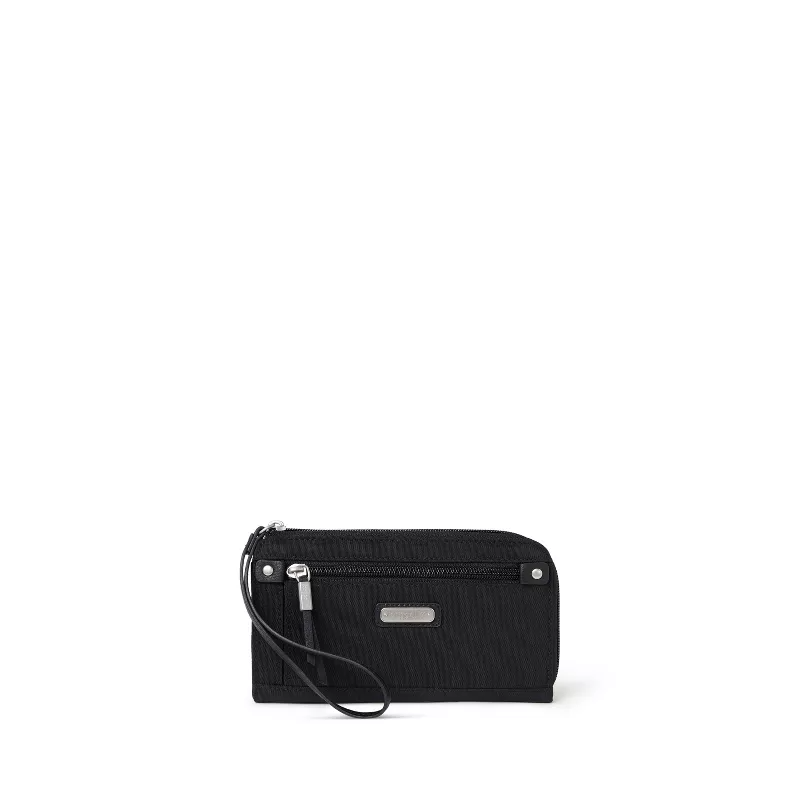 Zip Around RFID Wallet Black