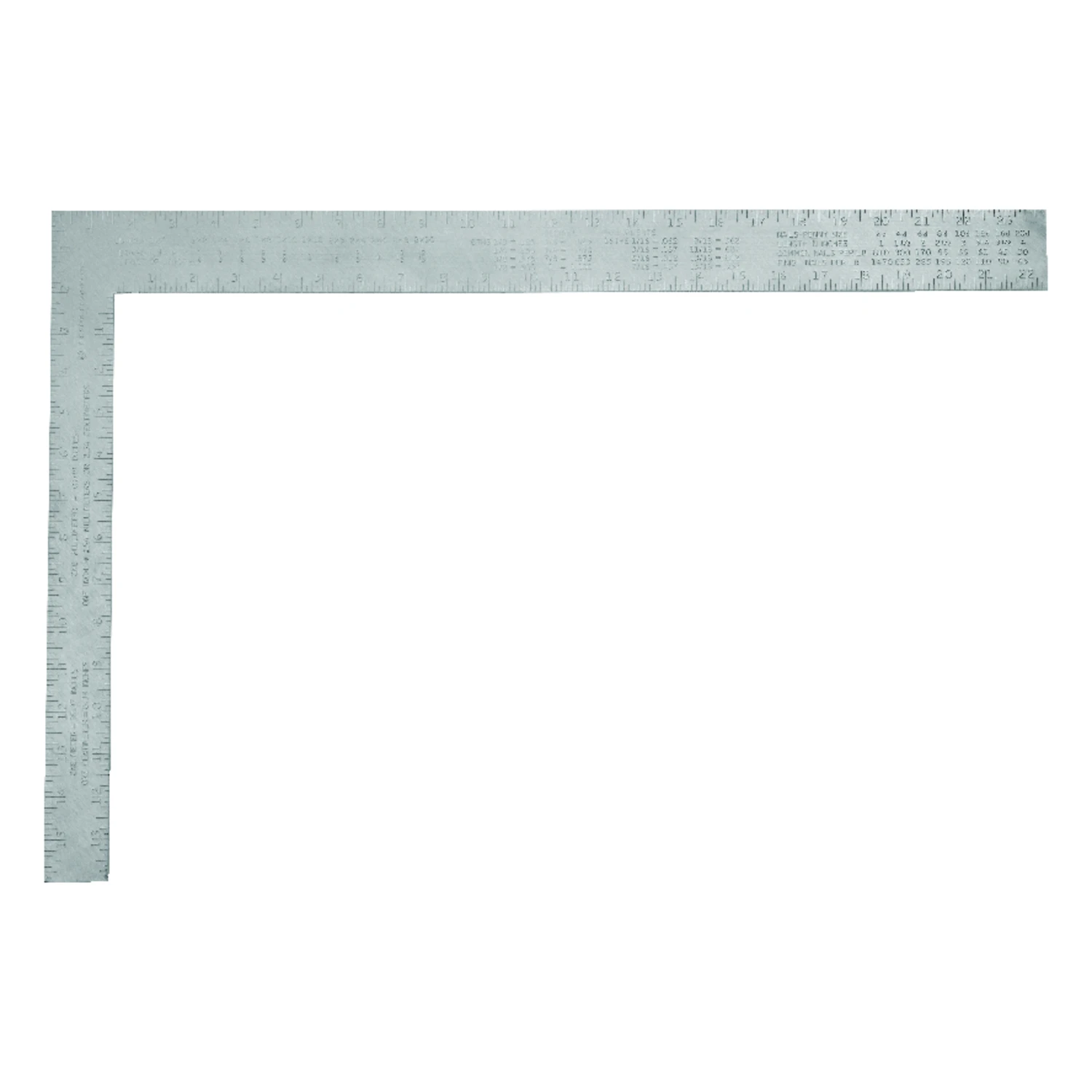 45-300 Aluminum Carpenter's Square, 24 In. L X 16 In. H, Sae Graduation