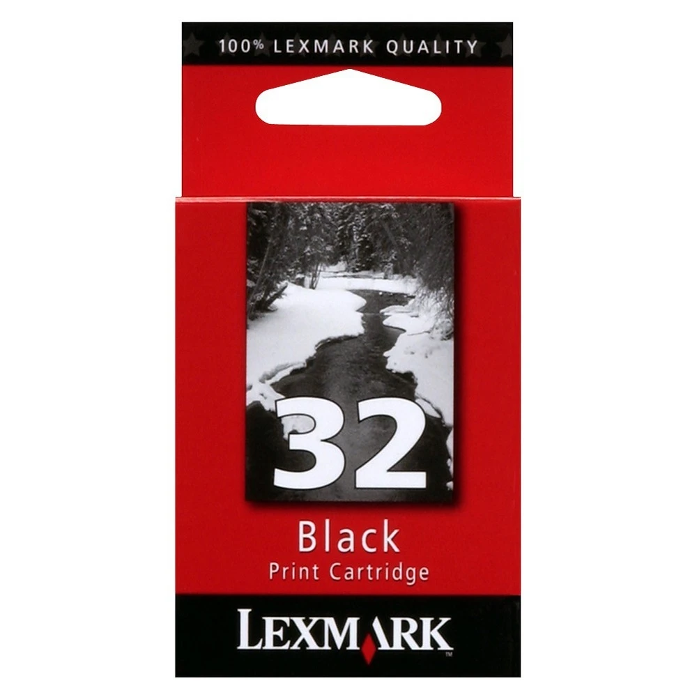 32 Black Ink Cartridge (model 18c0032) - Standard Yield, 200 Page Yield