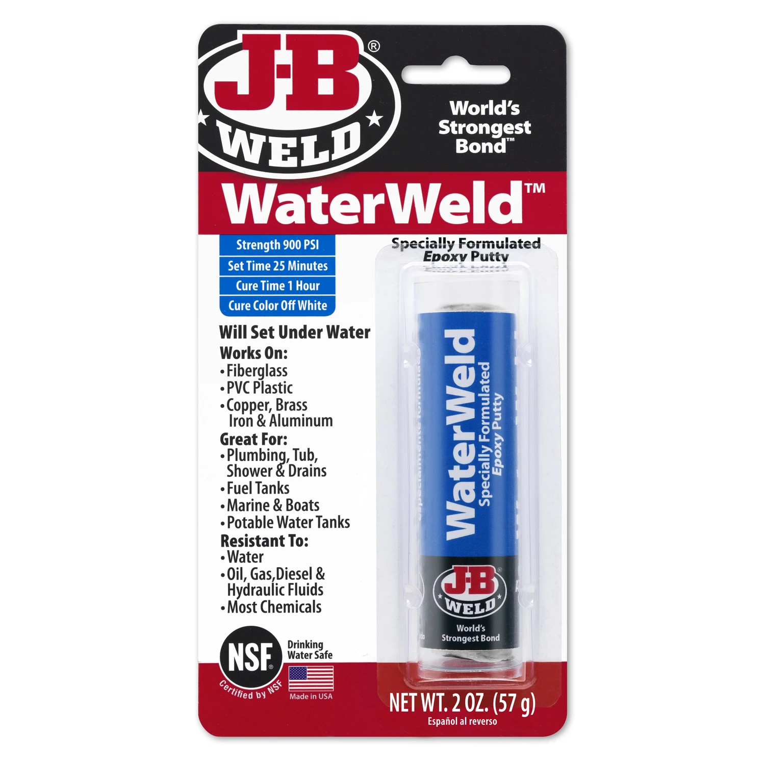 WaterWeld Auto Epoxy Putty, 2-oz.