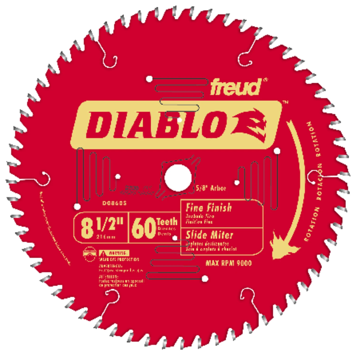 CIRC SAW BLADE 8-1/2-60T MITER