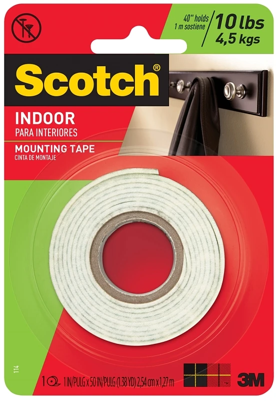 1 x 50-Inch Foam Mounting Tape