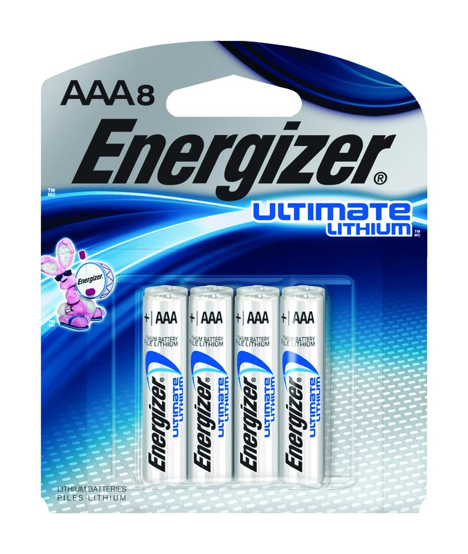 Ultimate Lithium AAA Batteries, Triple A Batteries, 8-Pack