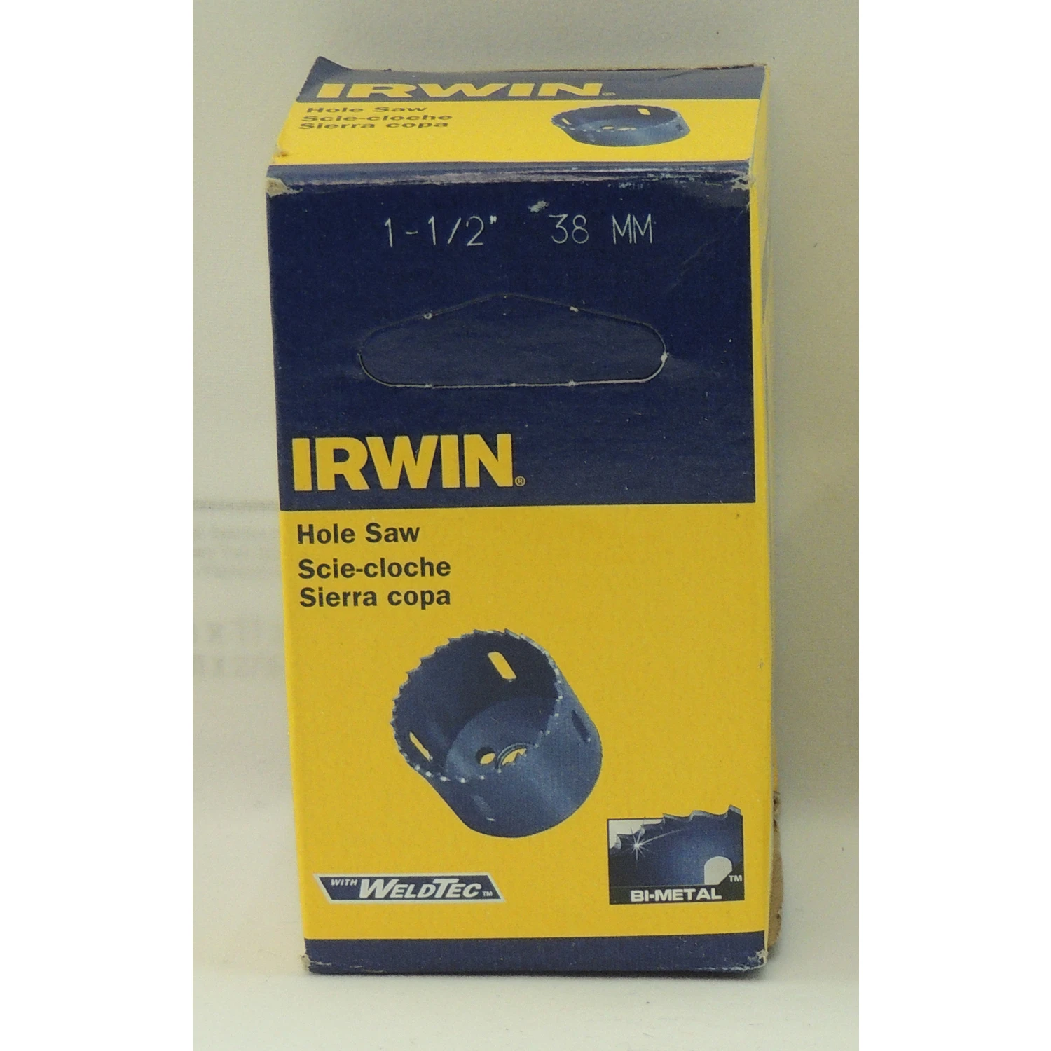 373112bx Bi-metal Hole Saw, 1-1/2 In Diameter, 1/4 In Arbor, 4/6 Tpi