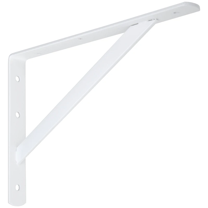 12 In. White Shelf Bracket
