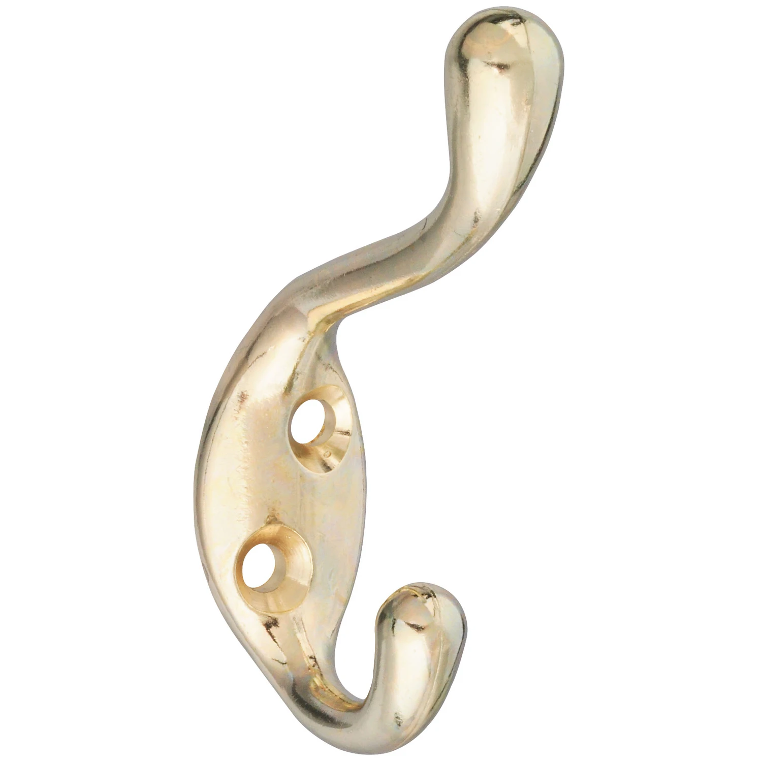 Hat & Coat Hook, Heavy-Duty, Bright Brass