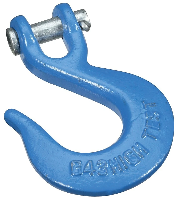 Clevis Slip Hook, Blue, 1/4 In.