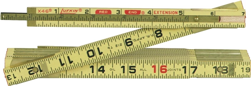 Lufkin Red End Extension Wood Rule, 6 Ft.