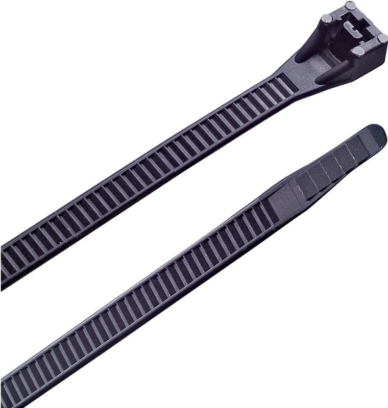 36 In. X 0.35 In. Heavy-duty Uv Black Nylon Cable Ties (50 Pk)