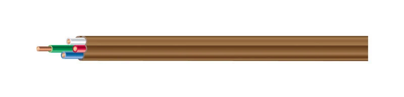Thermostat Wire, 18/4, Brown Vinyl, 250 Ft. Spool