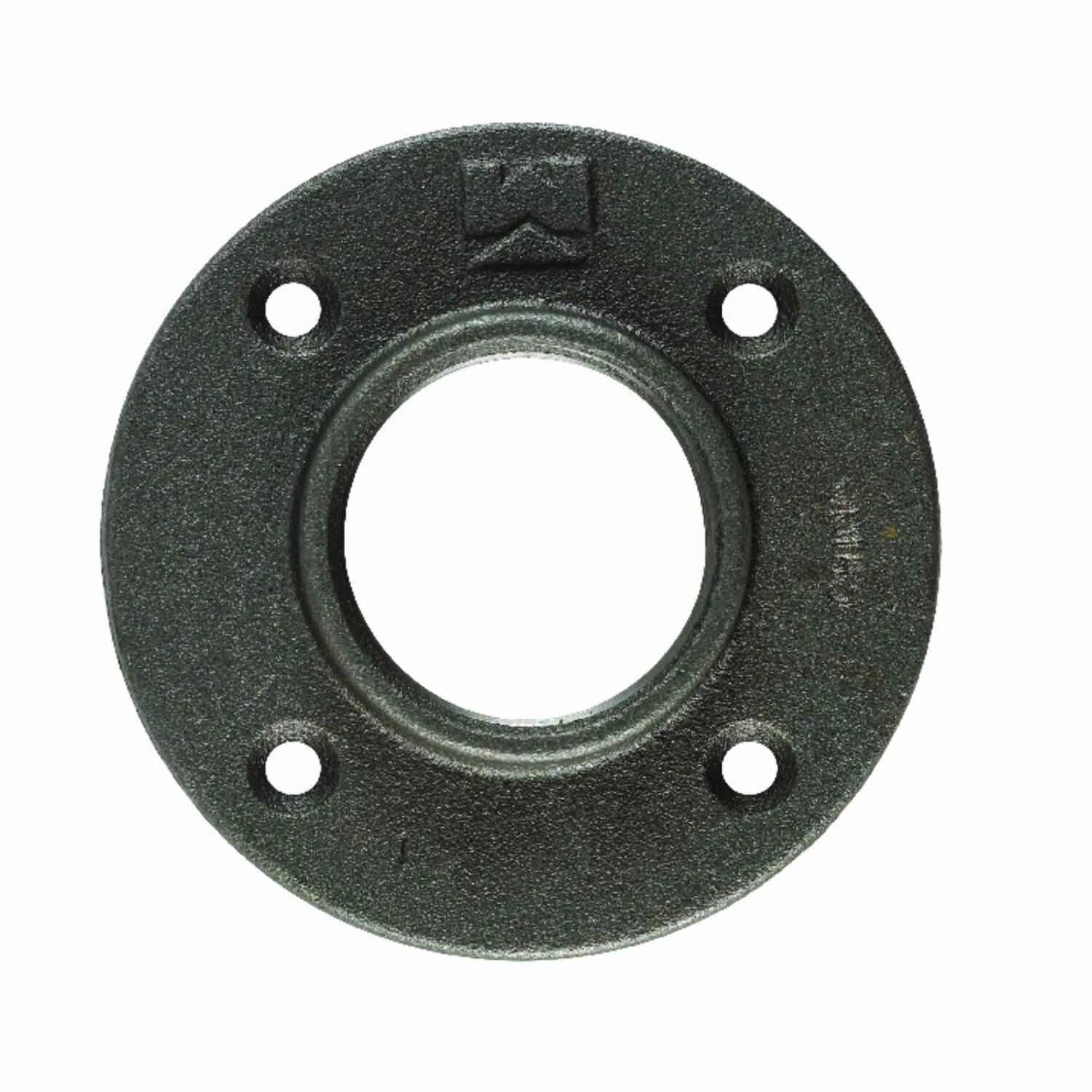 1-1/4" X 4-1/8" Black Iron Floor Flange - Model 521-606bg