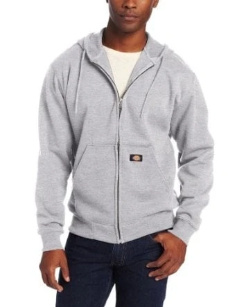 Men's Big-tall Midweight Fleece Full Zip Hoodie - Heather Gray, Size 2xl