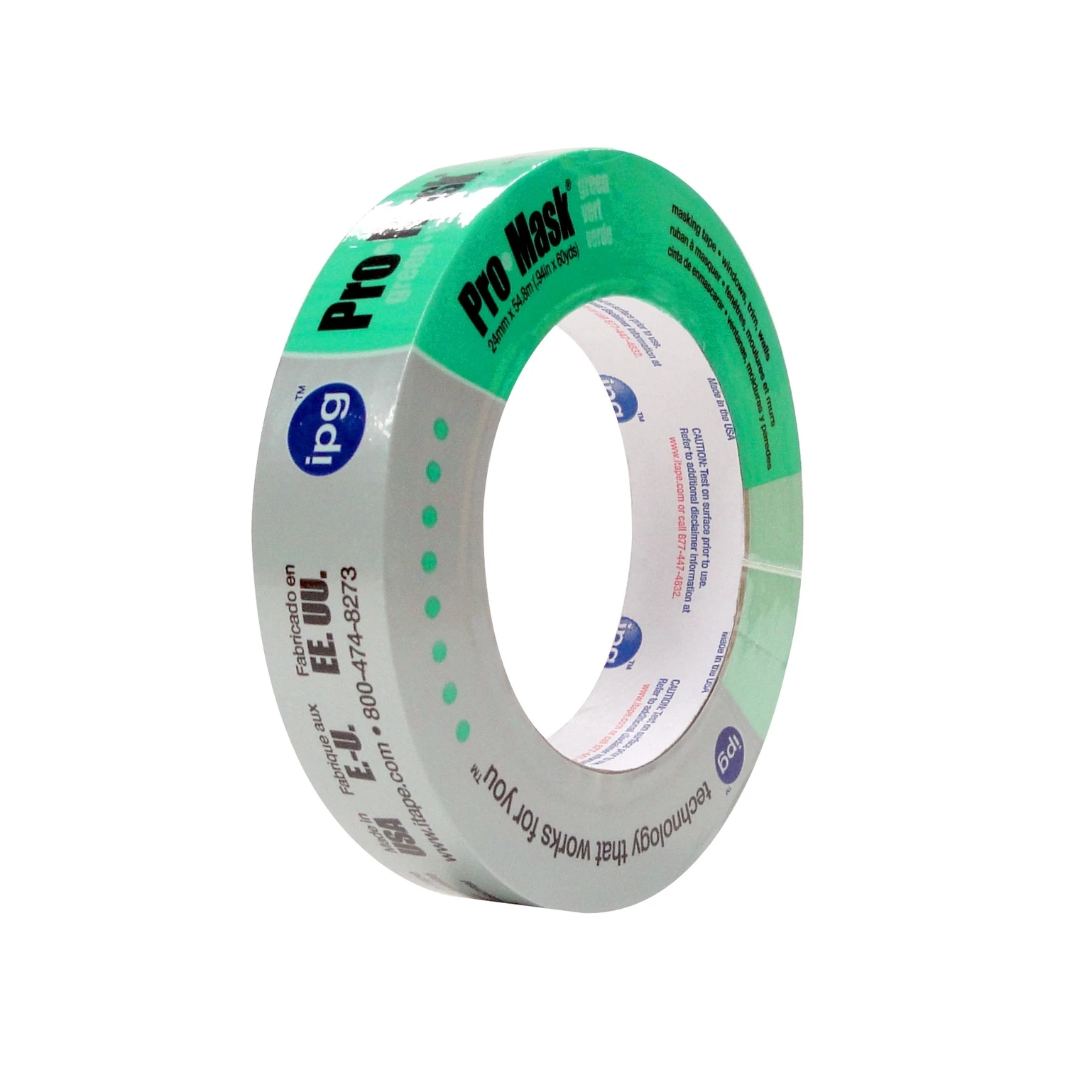 Promask Green 0.94 In. X 60 Yd. Medium Strength Masking Tape, Model 5803-1