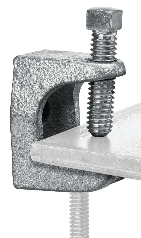 Beam Clamp, Malleable Iron, 1/4-In.