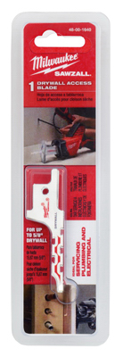 Milwaukee SAWZALL 48-00-1640 Reciprocating Saw Blade, 1/4 in W, 2-1/2 in L, 3 TPI, Bi-Metal Cutting Edge