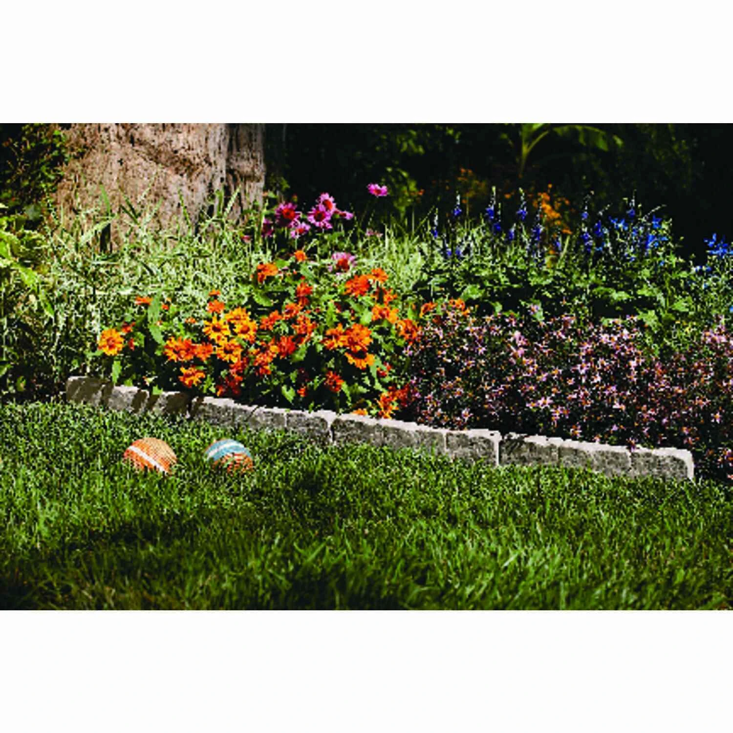 Border Stone 10 ft. (12 in. Sections) Resin Border Edging