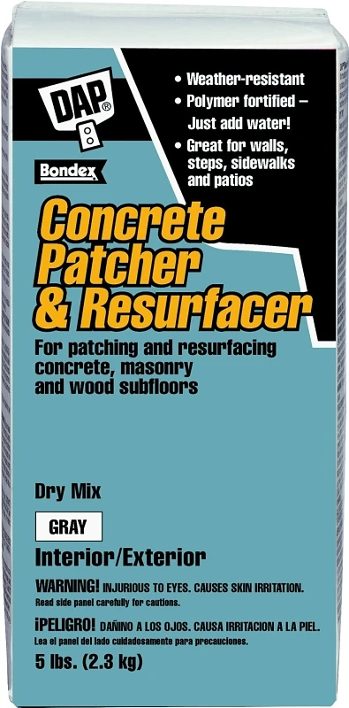 Concrete Patcher, Dry Latex, 5-Lbs.