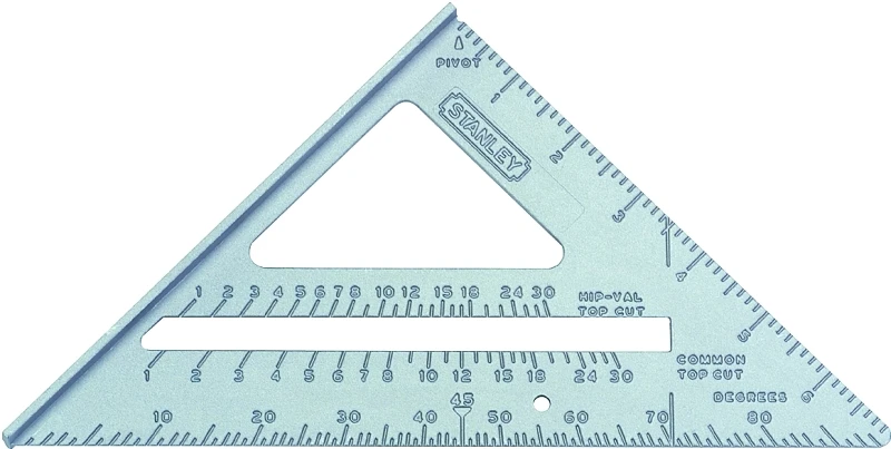 Quick Square Layout Tool 46-067, Aluminum, 6-3/4 In Length, Sae Graduation