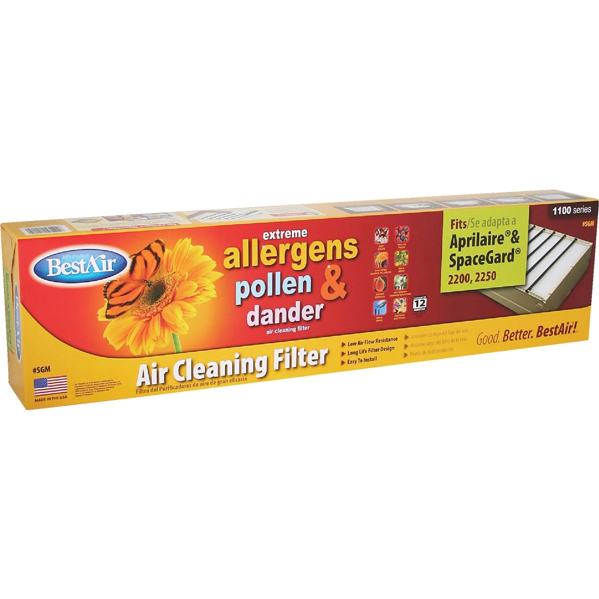 BestAir MERV: 11 (Common: 24-in x 6-in x 6-in; Actual: 24.25-in x 6-in x 6-in) Pleated Air Filter