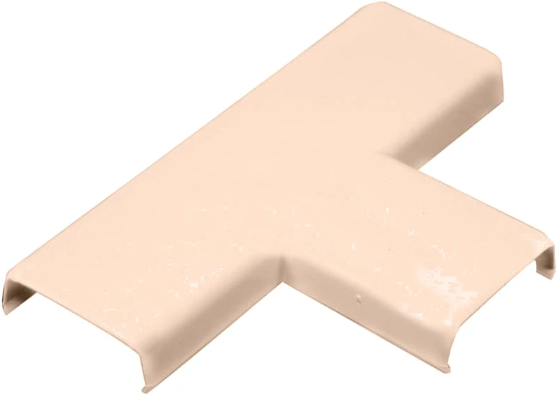 Nm11 Ivory Plastic T-fitting, 90 Degree Connector For Electrical Conduit, 1 Pk