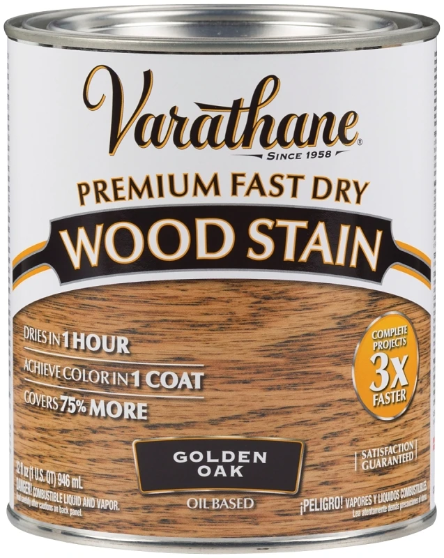 Varathane 262003 Premium Wood Stain, Oil-Based Interior, Golden Oak, Qt. Varathane 262003 Premium Wood Stain, Oil-Based Interior, Golden Oak, Qt.