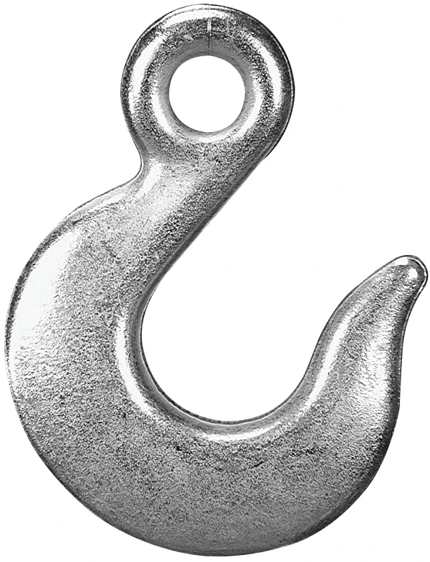 Eye Slip Hook, Zinc Plated, 1/2 In.
