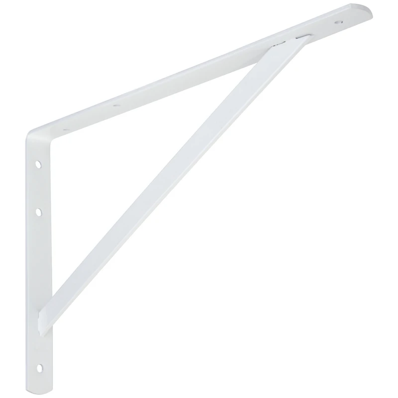 16 In. White Shelf Bracket