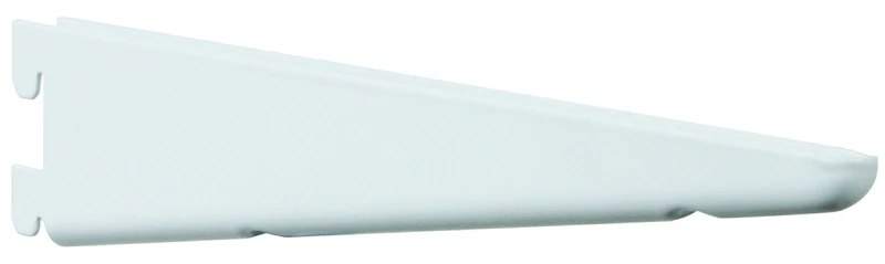 Shelf Bracket, Dual Track, White, 14.5-In.