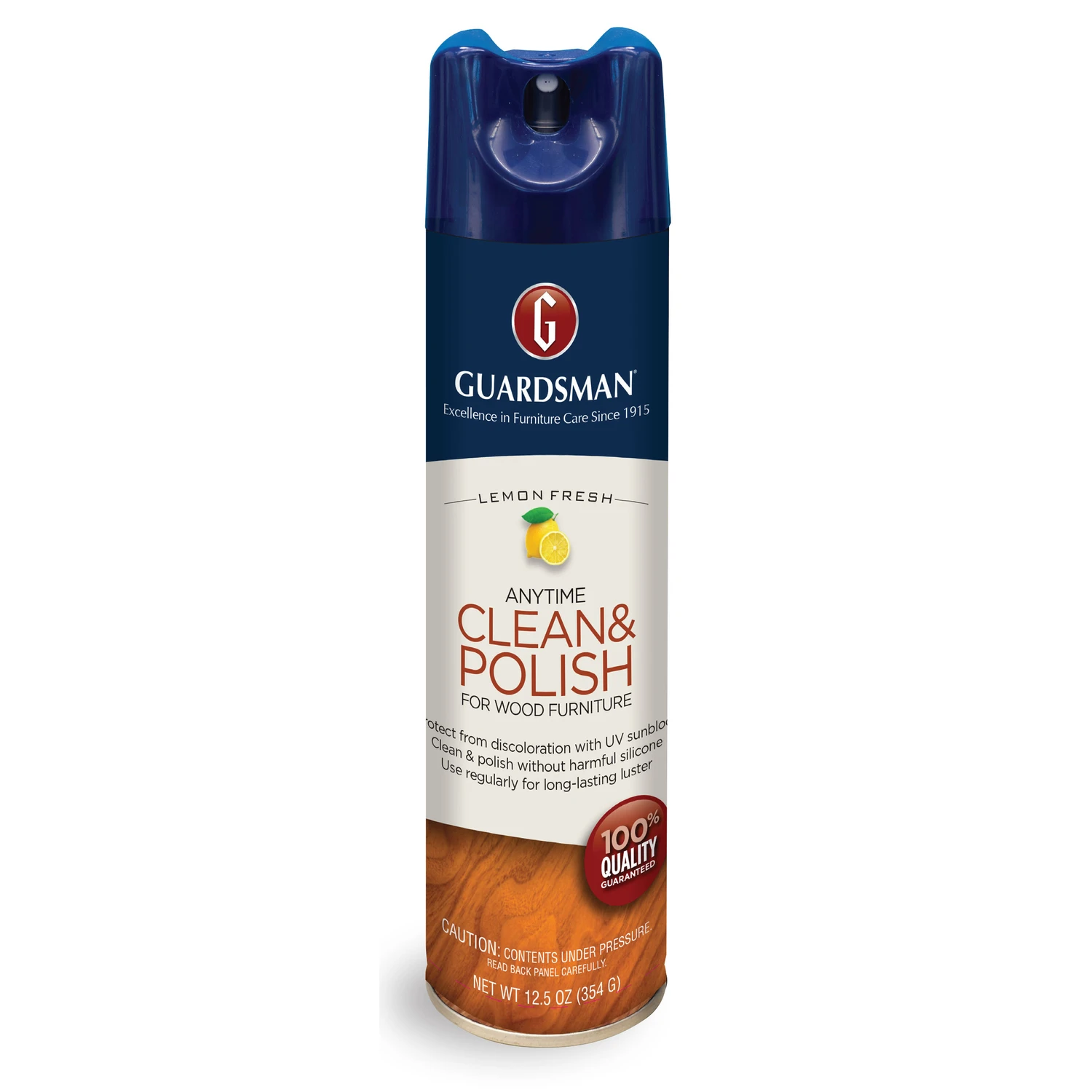 Guardsman Furniture Polish, Lemon Scent, Aerosol, 12.5 oz.