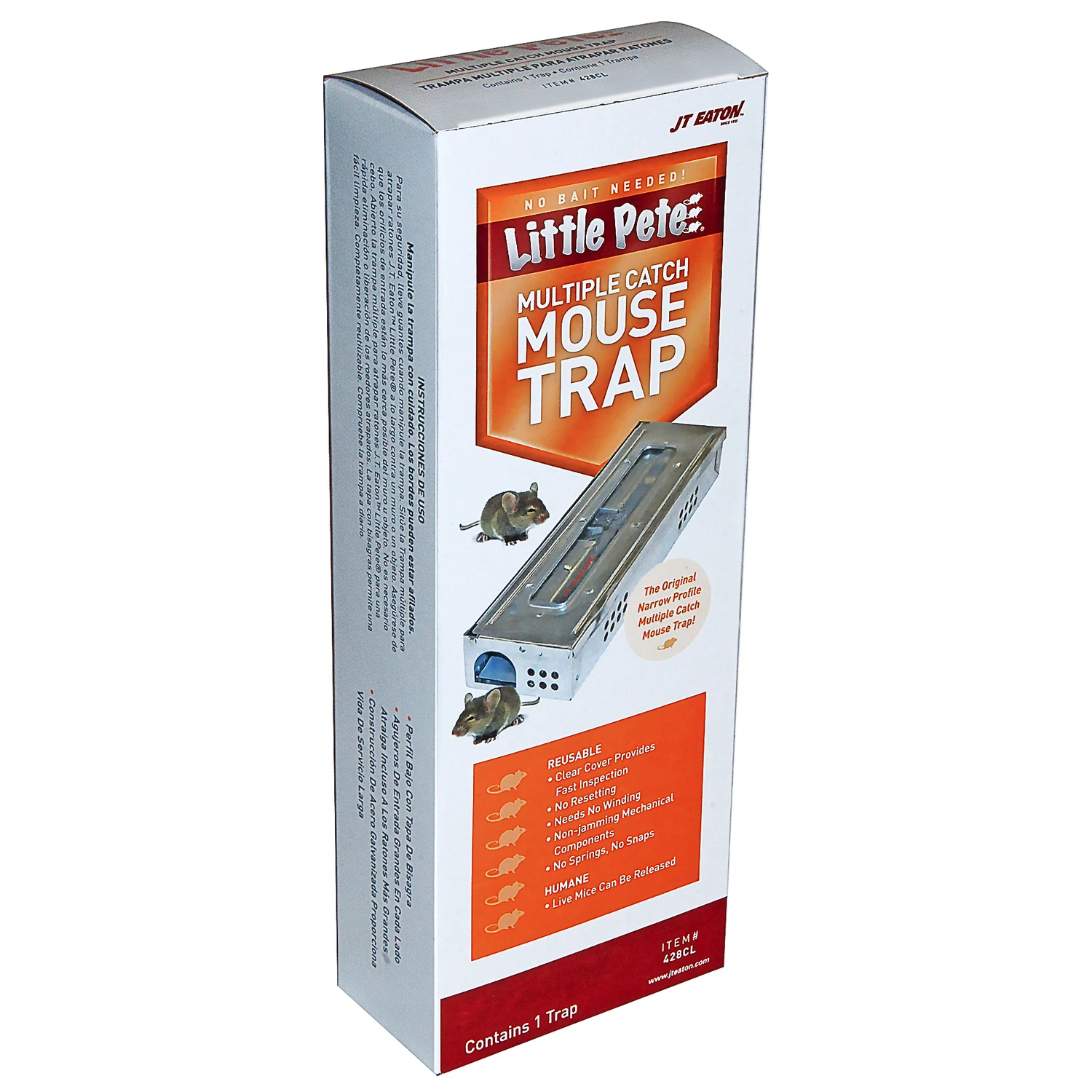 J.T. Eaton 428CL Mouse Trap, Slim, Metal