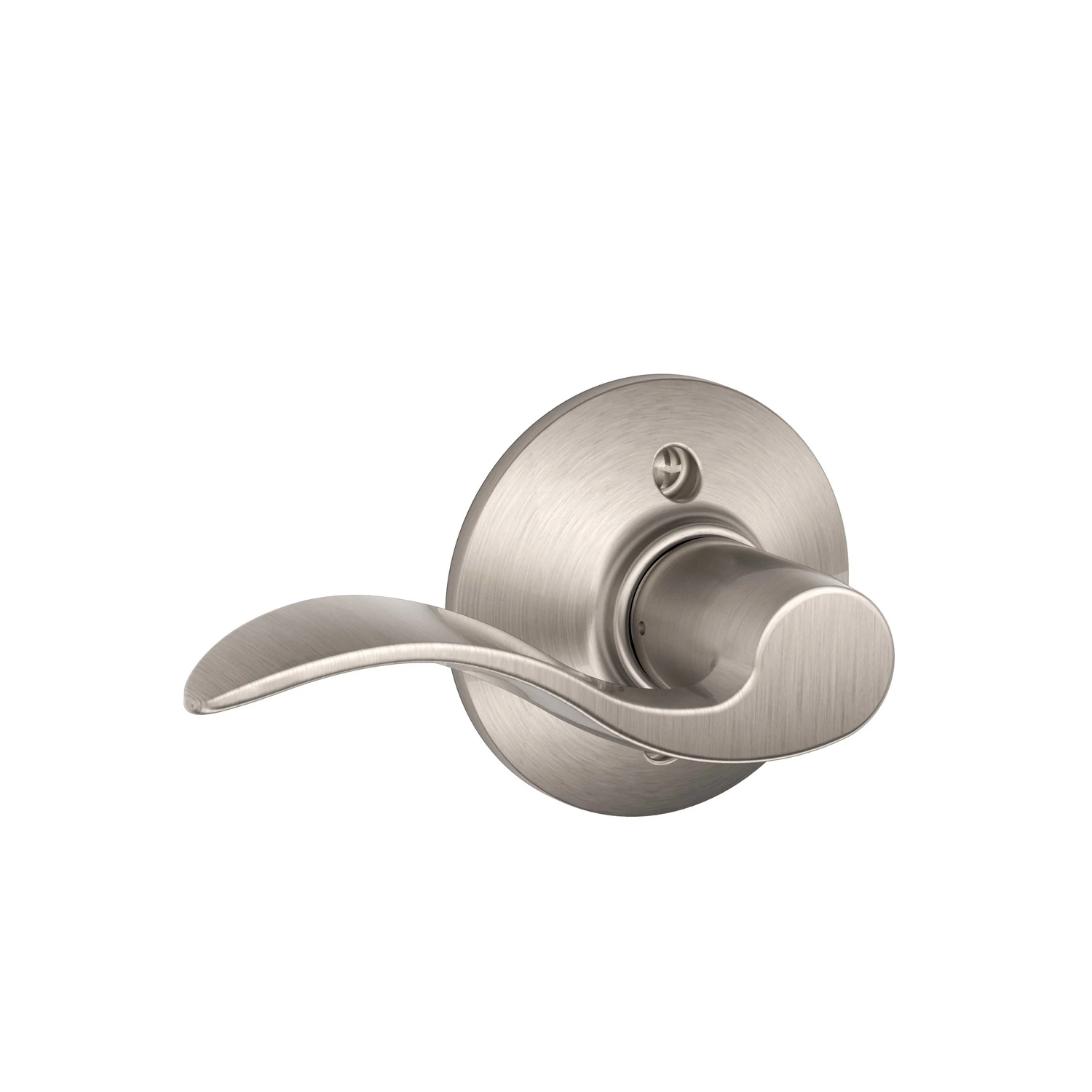 Satin Nickel Accent Left-Hand Dummy Lever Lockset