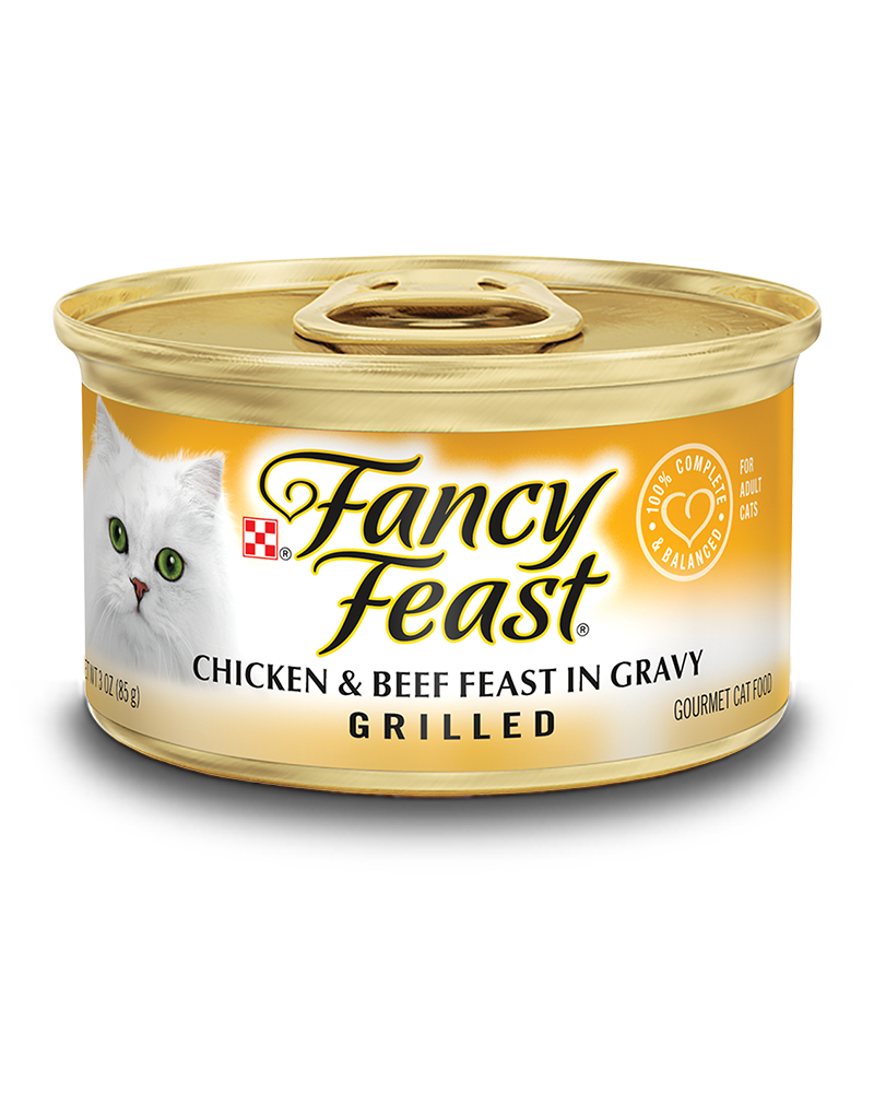 Cat Food, Grilled Chicken & Beef, 3 oz. Can