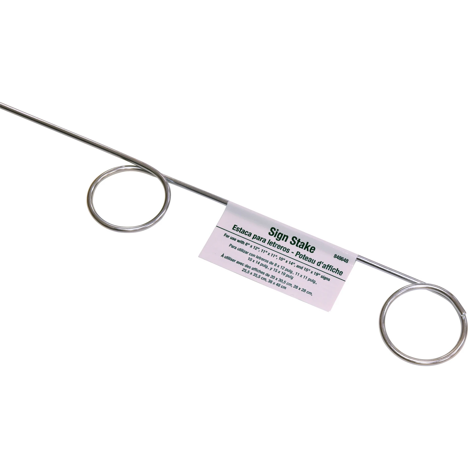 Pigtail Sign Holder, 8 x 12-In.