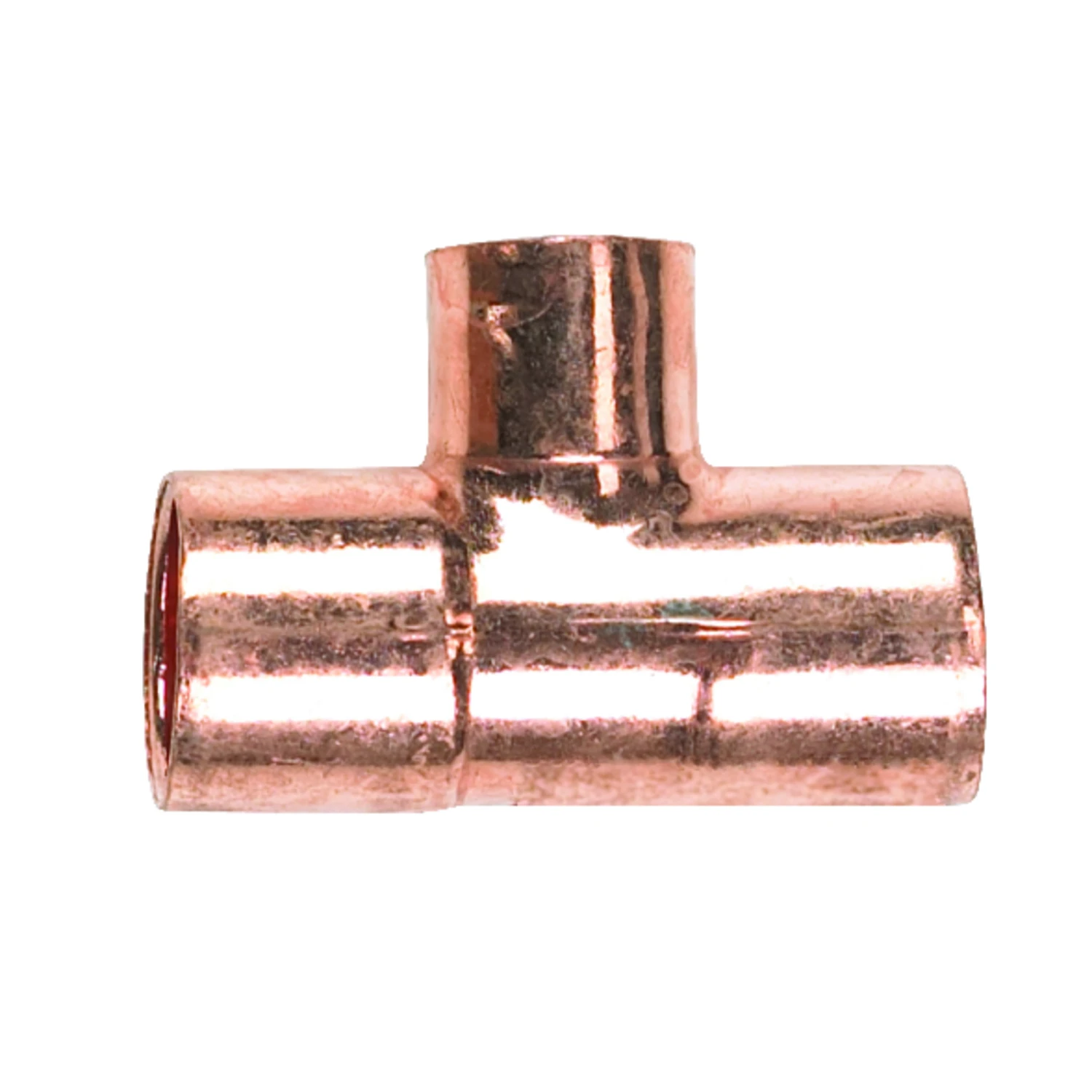 Copper Pipe Tee, 3/4 x 3/4 x 1/2 In. CxCxC