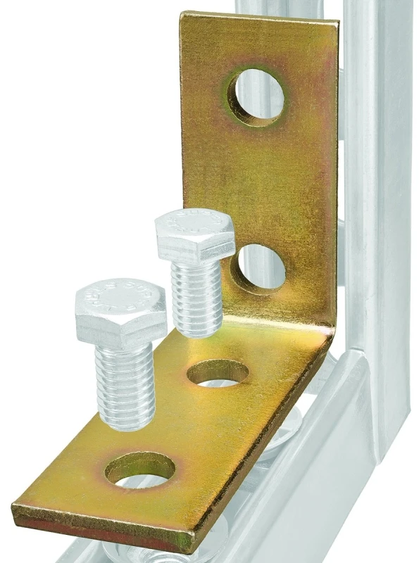 3-1/2 In. X 4-1/8 In. Corner Goldgalv Electroplated Zinc Bracket