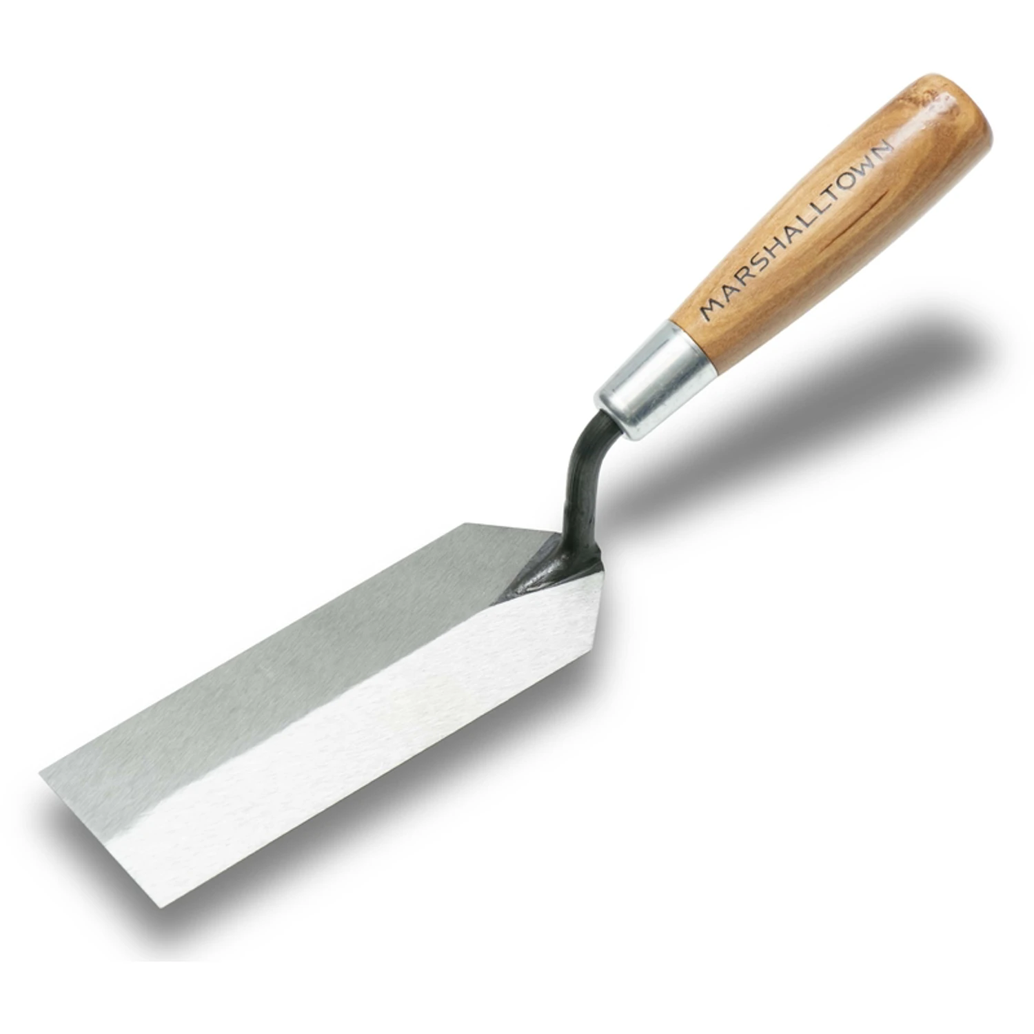 56 Margin Trowel, 6 In L X 2 In W, High Carbon Steel Blade, Wood Handle
