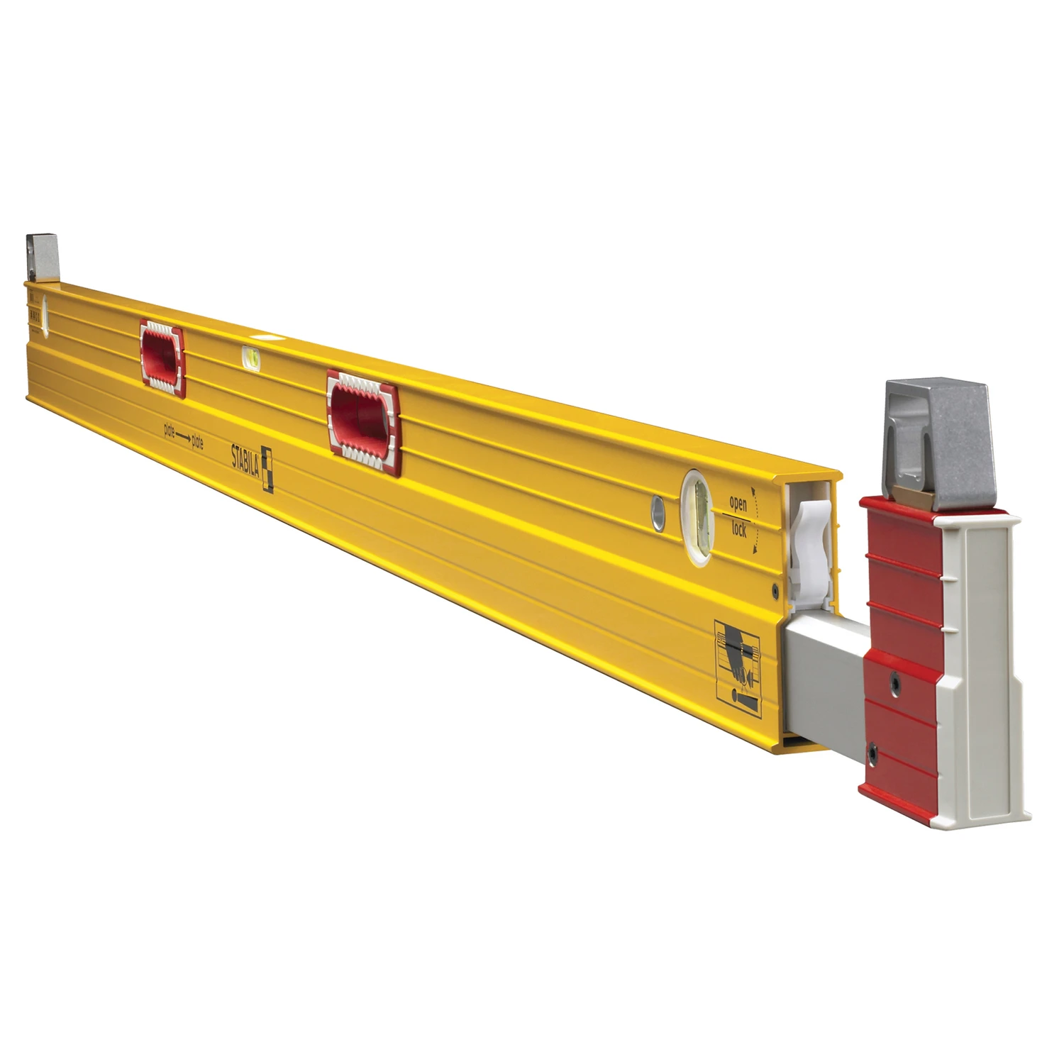 6 Ft. To 10 Ft. Aluminum Extendable Plate Level With 3 Vials