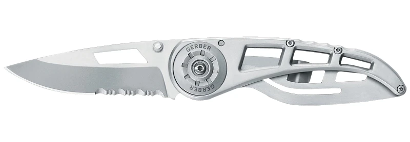 22-41613 Ripstop I Folding Knife, 2.3 In Serrated Blade, Stainless Steel