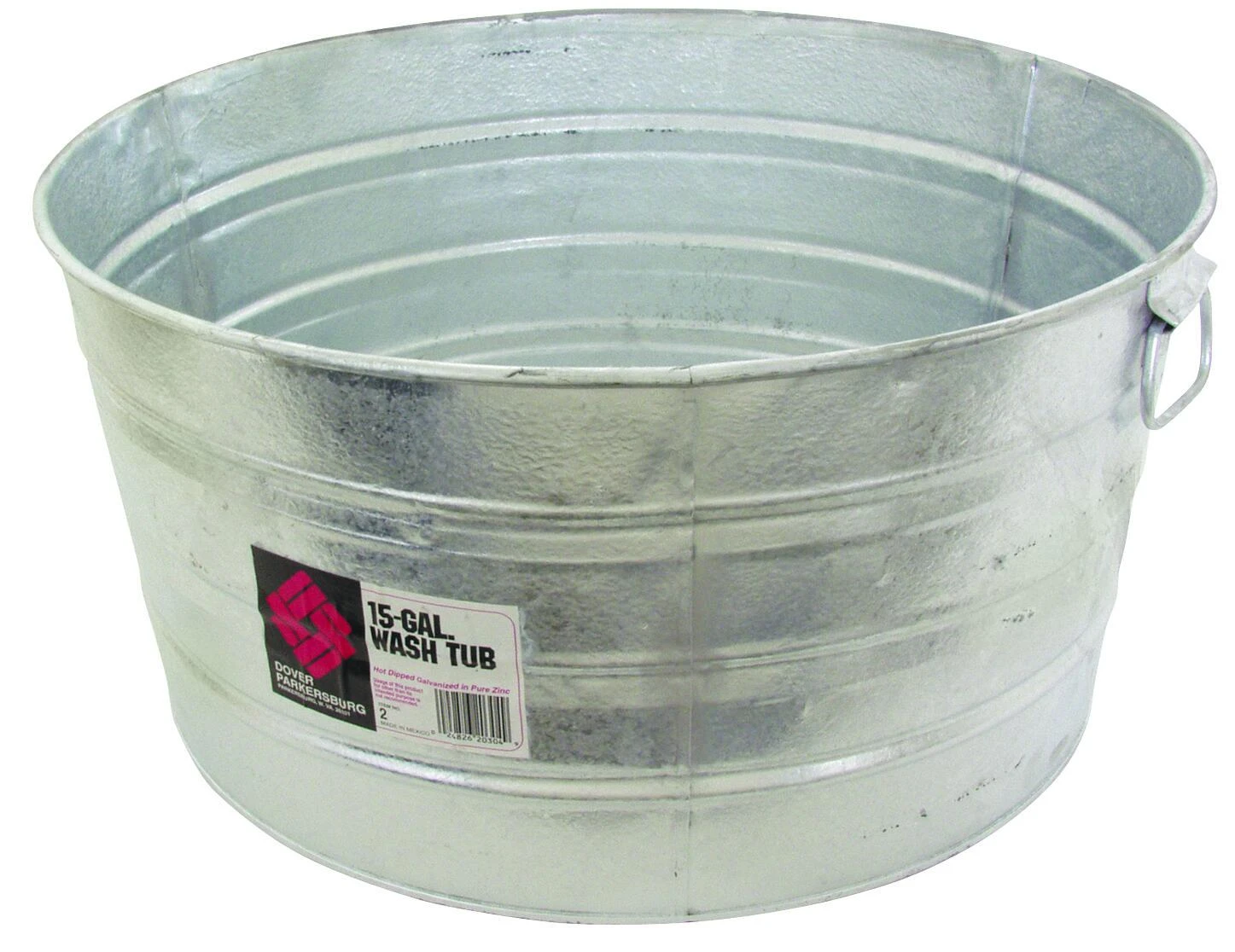 9 Gallon Round Hot-dipped Steel Utility Tub - Durable And Versatile