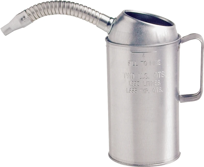 75-441gs 1 Quart Galvanized Measure Can With Flexible Spout