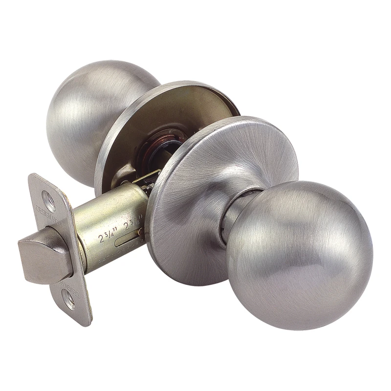 781872 Satin Nickel Ball Passage Hall/closet Door Knob With Adjustable Backset