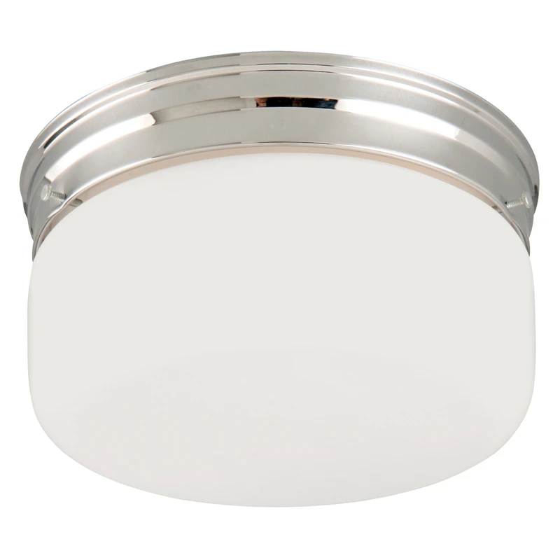 2-light Ceiling Mount Fixture, 4.3 In. H X 8.8 In. W X 8.8 In. L