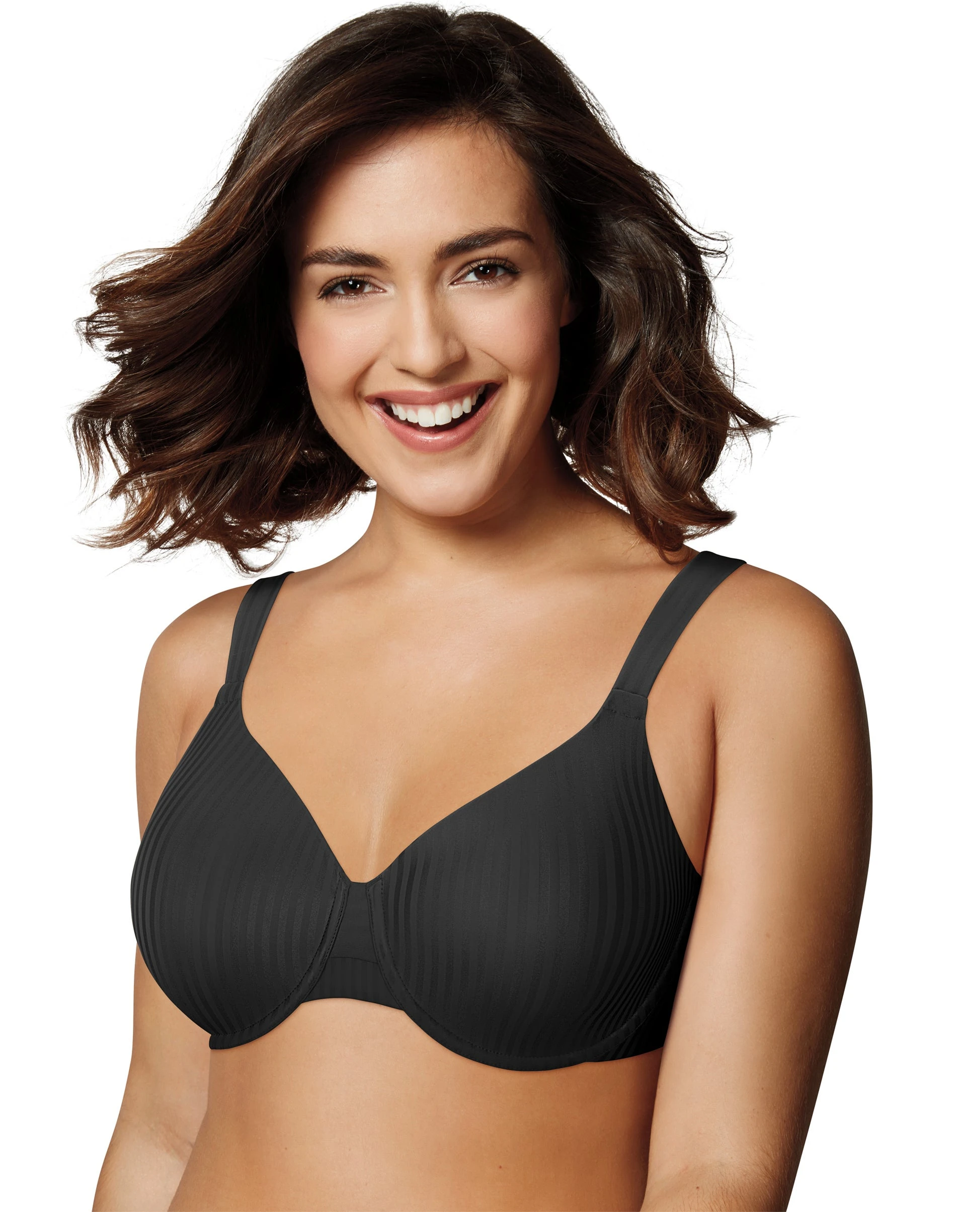 Secrets Perfectly Smooth Underwire Bra 4747 - Women's Size 36c Black Stripe
