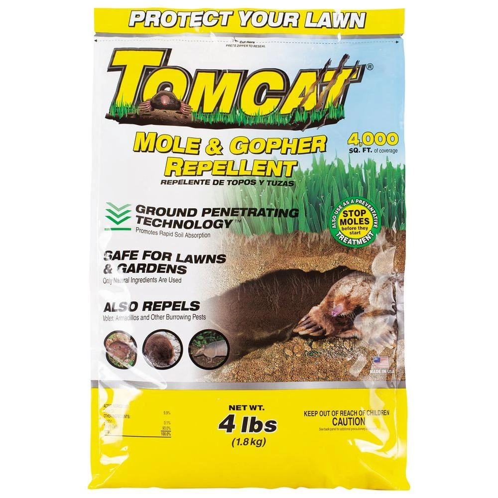 4 Lb. Mole & Gopher Repellent Granules - Effective Pest Control For Lawns