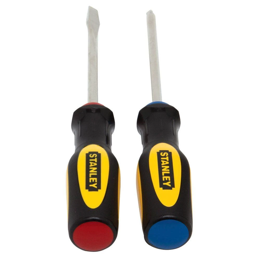 STANLEY 60-020 Basic Screwdriver Set, Steel, Nickel, Black