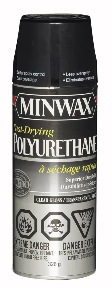 Warm Gloss Clear Spray Polyurethane, 11.5 Oz. - Fast-drying Interior Finish