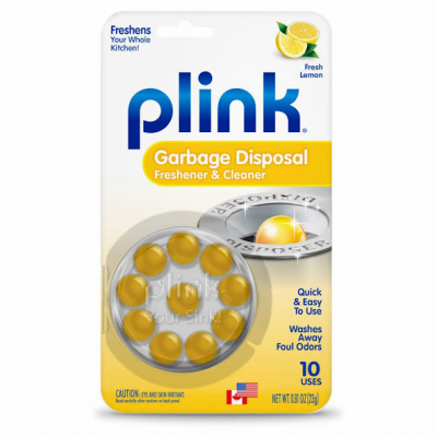 Plink 9010PRO Garbage Disposal Cleaner and Deodorizer Carton, Beads, Lemon, Cloudy Pale Yellow