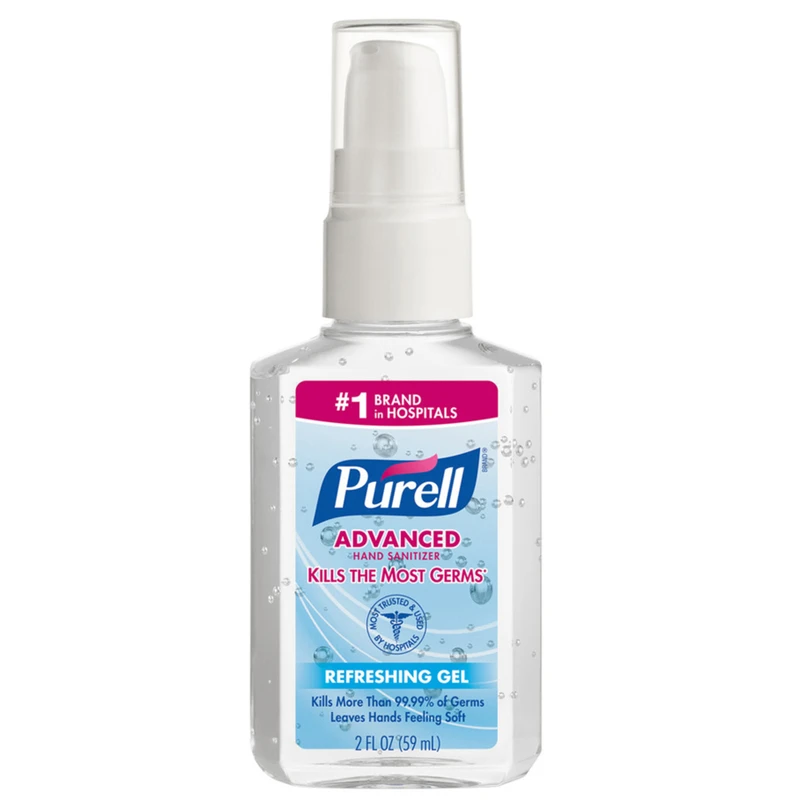Advanced Hand Sanitizer Gel Pump, 2 Oz., Clean Scent, 24 Pk, Model 9606-24