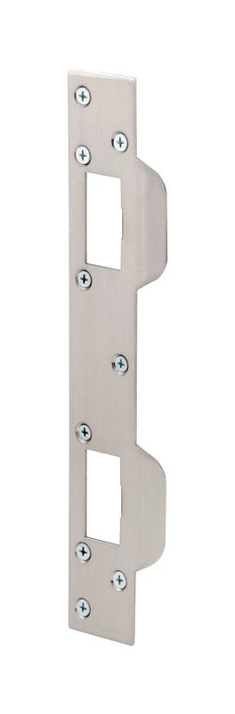 11 In. Satin Nickel Combination Door Strike With 6 Screws