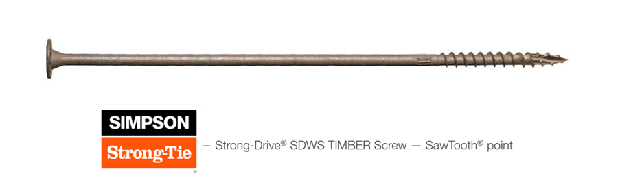 Strong-drive 0.22 In. X 10 In. Low Profile Structural Screws (50 Pk) - T-40 Drive